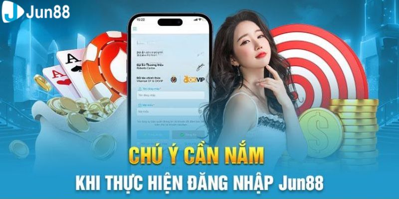 Những điều cần chú ý khi đăng nhập Jun88